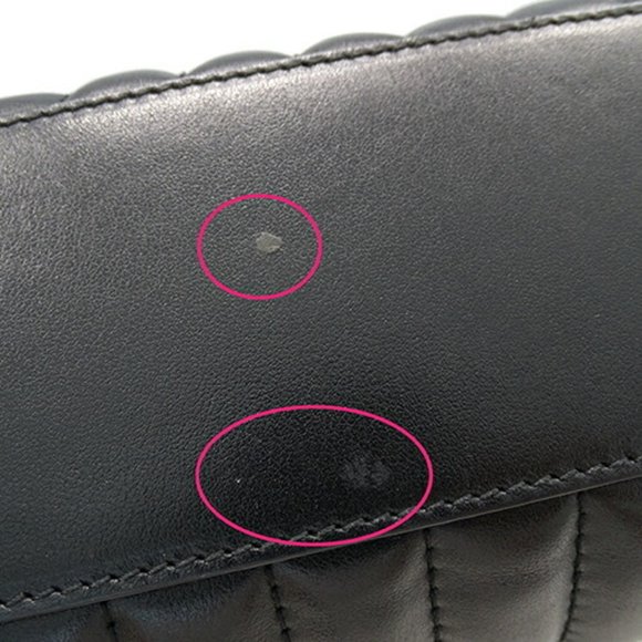 GUCCI Bag Women's Chain Shoulder Tote Leather GG Marmont Black 681483 - Picture 13 of 16